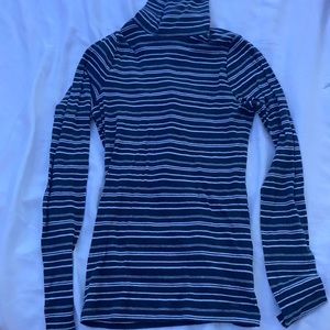 Striped turtleneck